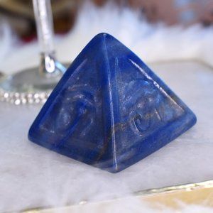 Purple Mica Pyramid Eye of Horus